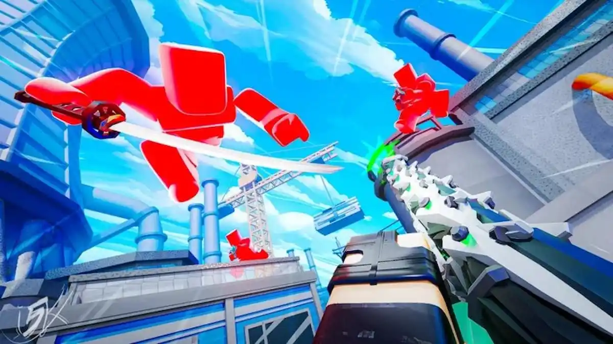 Hypershot gameplay with red opponents in an arena