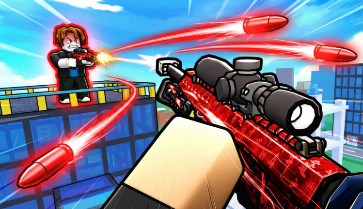 Official Hypershot media showing a rooftop sniper duel